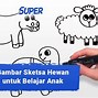 Sketsa Gambar Hewan Yang Paling Mudah